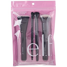 e.l.f. e.l.f. Complexion Perfection Brush Kit, 4-Piece Makeup Brush Set, Brushes For Foundations & Concealers, Vegan & Cruelty-Free
