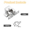 sourcing map 4Pcs Cabinet Latch Double Roller Catch, Lock Stop