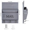 DLQuarts Mail Organizer with Key Holder for Wall Decorative Mail