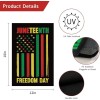 N/A Juneteenth Black African American Freedom Flag Garden Decoration Flag,