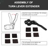 Ruien Kit de ajuste de aluminio para volante de coche,
