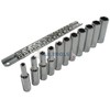 11PC 1/4" Drive DEEP SOCKETS Plus Rail