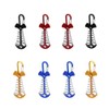 GYWHOOFT 8 PCS Fishbone Deck Anchor Pegs with Carabiners, 10*3.6CM