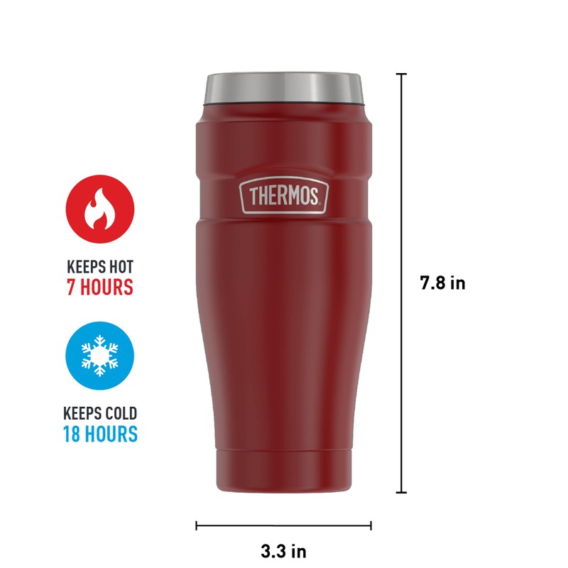 Thermos - Vaso de viaje con aislamiento al vacío, acero