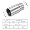 sourcing map Shower Head Extension Arm Stainless Steel 1/2PT Male