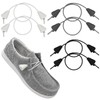 UamGlsob 3 Pairs Elastic Shoe Laces for Shoes, Bungee Stretchy
