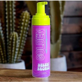 Desert Bronze Golden Self Tanner Bundle Set, 1 Desert Bronze Self Tanning Mousse + 2 Mitts + Back Applicator! Odor Free, Instant Color