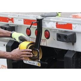 Mytee Products (2 Pack) Strap Winder for Flatbed Trailer - Cargo Tie Down Ratchet Strap Winder - Winch Strap Roller for 2", 3", 4" Straps - Zinc Coated Steel