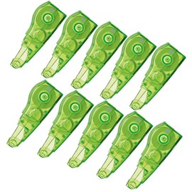 プラス 修正テープ ホワイパーMR 交換テープ 6mm×6m グリーン 10個 43-930×10