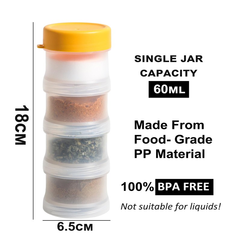 Lafuntar Tea Coffee Sugar Canisters Small for Camping, Camping Seasoning