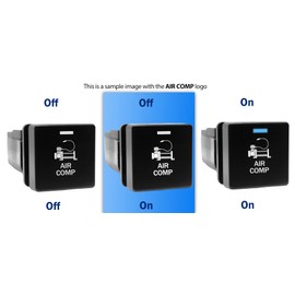 12V 3A ON-Off Push Button Switch Front Sensor for Isuzu DMAX D-Max (09/2020~) MUX MU-X (07/2021~) Mazda BT50 BT-50 (10/2020~) 3rd Gen. Light Blue White