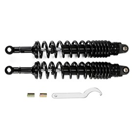 Hegeiis 360mm 380mm 400mm 420mm Universal Motorbike Air Shock Absorber Rear Suspension ATV Quad Scooter Dirt Bike For YZF-R1 YZF-R6 YZF-125 XC EXC XCF (Black, 17.32 inch 440mm)