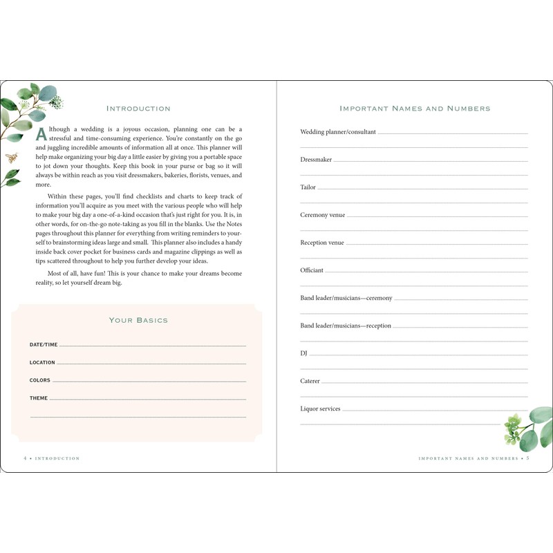 Wedding Planner Checklist: A Portable Guide to Organizing Your Dream