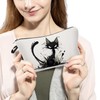 Livel lhood Black Cat Makeup Bag Angry Cat Small Organizer