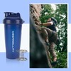 28oz & 17oz Protein Shaker Bottles with Blending Ball-Blue