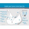 Full Figure Plus Size Custom Control Sports Bra Wirefree #1166