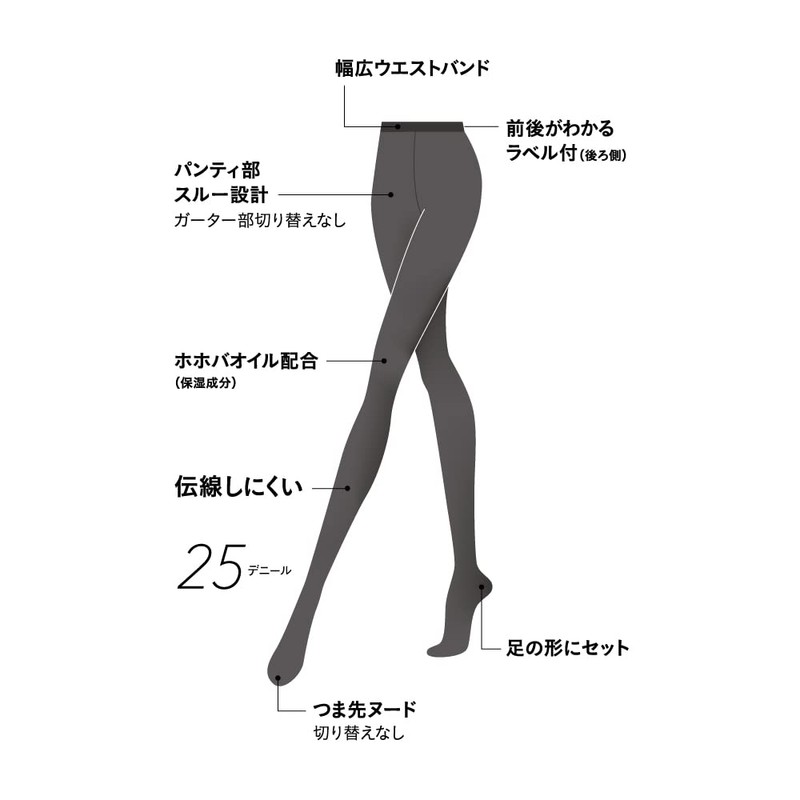 Gunze SB560 Women's Sheer Tights, Sabrina, 3 Pairs Set, Deep