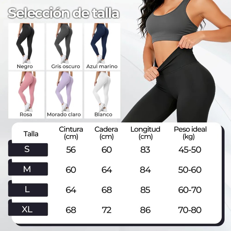 FTUVESO - 2pcs Leggings Deportivos Mujer Licras Ropa Para Gym
