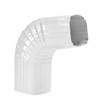 Mzcvriru Downspout Gutter Elbows, 90 Degrees 3x2 Style A (White)