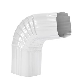 Mzcvriru Downspout Gutter Elbows, 90 Degrees 3x2 Style A (White)