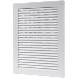 Vent Systems 5.5" x 8" Inch (Opening Dimensions) - Pack of 2 - Plastic White Soffit Vent Cover - Flat Rectangular Air Vent Grille - Air Vent Deflector - HVAC 7" x 10" Inch (Overall Dimensions)
