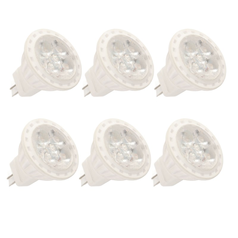 6Pcs MR11 LED Light Bulb 4W GU4 Dual Pin Bulb
