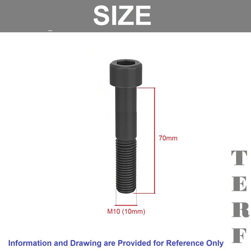 TERF® M10 X 70mm Hex Socket Cap Head Machine Screws
