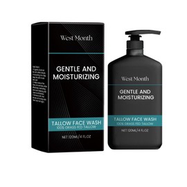 Gentle and Moisturizing Tallow Face Wash, 120ml,gently cleanses the face while effectively moisturizing it without making the skin feel dry and tight.