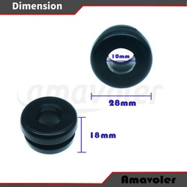 amavoler Rubber Grommets Saddle Bags Saddlebag Compatible for Harley Touring Street Glide/Electra Glide/Road Glide/Road King (1996-2013) (4 Pcs Grommets)