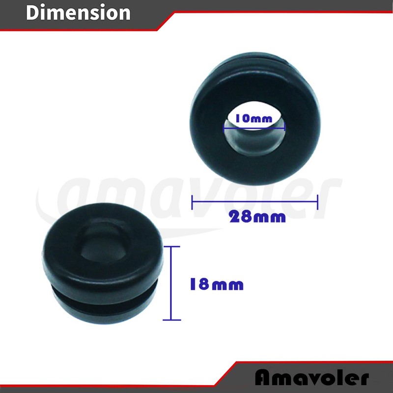 amavoler Rubber Grommets Saddle Bags Saddlebag Compatible for Harley Touring