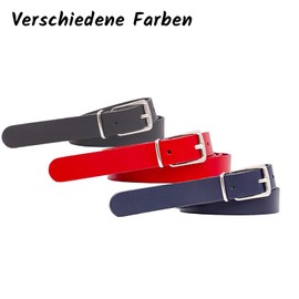 shenky Ledergürtel glatt | 2cm Breite | Gürtel mit Gürtelschnalle | Echtleder | Damen | Schnalle | Echt Leder | Damengürtel | Echtledergürtel | belt | Damen-Gürtel | Bundweite 70cm | Rot