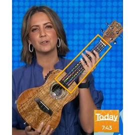 BONDI UKULELES Sticking to the Fingerboard for Doremi Learning Stickers, Fun Ukulele Knitting Fretboard, Notebook, Sticker, Ukulele Sticker (1 Piece)