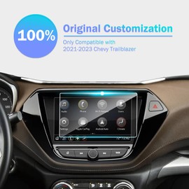 PZSWUXIE for 2021 2022 2023 Chevy Trailblazer LS/LT/RS/Activ 7 Inch Tempered Glass Screen Protector 9H Hardness Anti-Fingerprint Anti-Scratch Anti-Glare Accessories HD Touchscreen