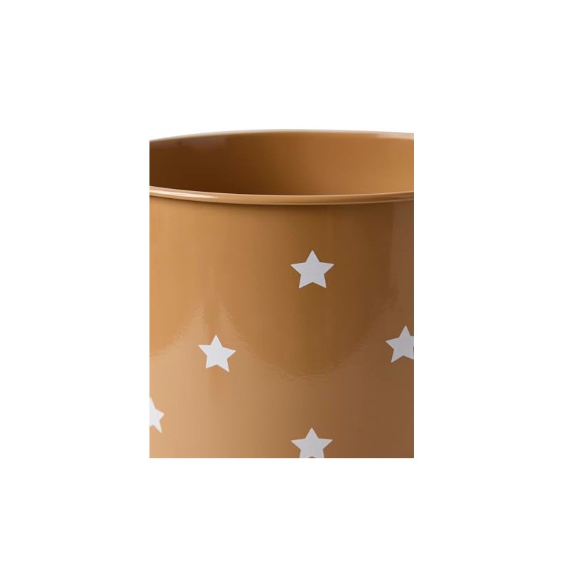 VERTBAUDET Metal Trash Can Stars Caramel TU