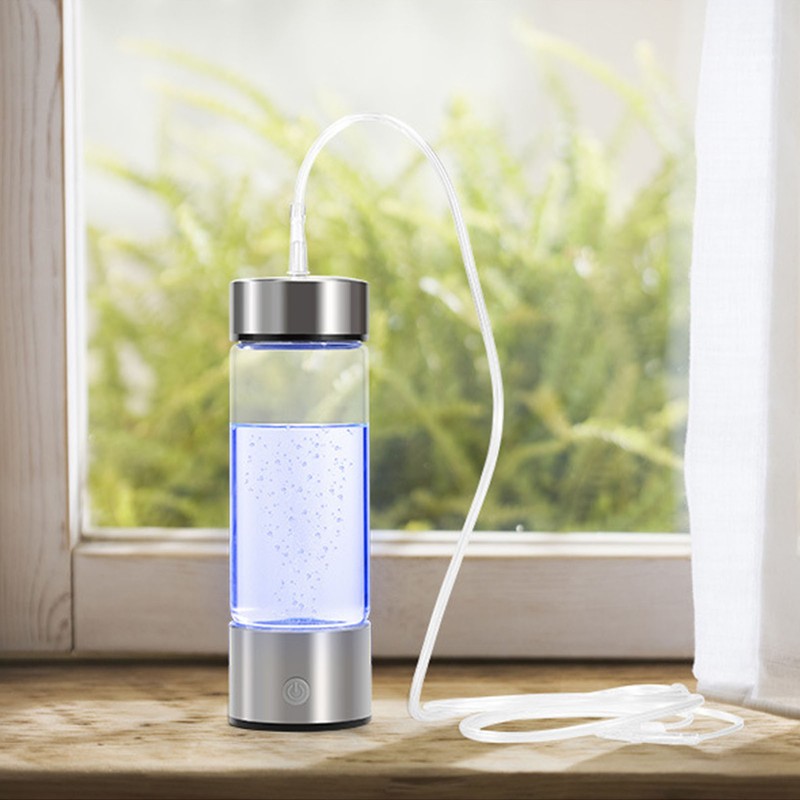 Hydrogen Water Bottle 420ml USB Charging Portable Hydrogen Rich Water