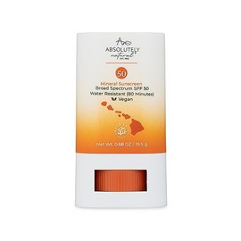 Absolutely Natural Protector Solar Mineral En Barra Fps 50 Con Aceite De Rosa Mosqueta, Libre De Crueldad Animal Y Seguro Para Arrecifes, Mezcla...   