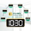 HERMIC Alarm Clock Bedside Clock Large Digital Led Display, Full-Range