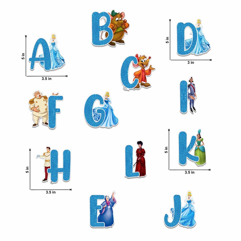 Seyal® Cindrela Alphabet Wall Sticker