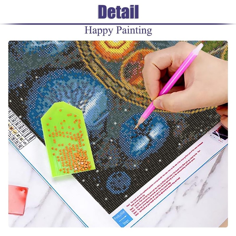 5D Large Diamond Art Painting,Tree of Life Moon Diamond Art