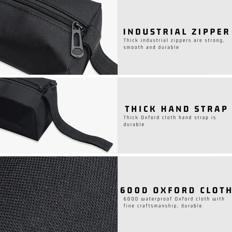 2 Tool Sets with Thick Zipper, Multi-Purpose Tool Bag, Waterproof