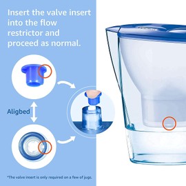 Waterdrop Ventileinsatz für WD-C07, MB-C07, Ersatzteile für Brita Maxtra+ Krüge (1)