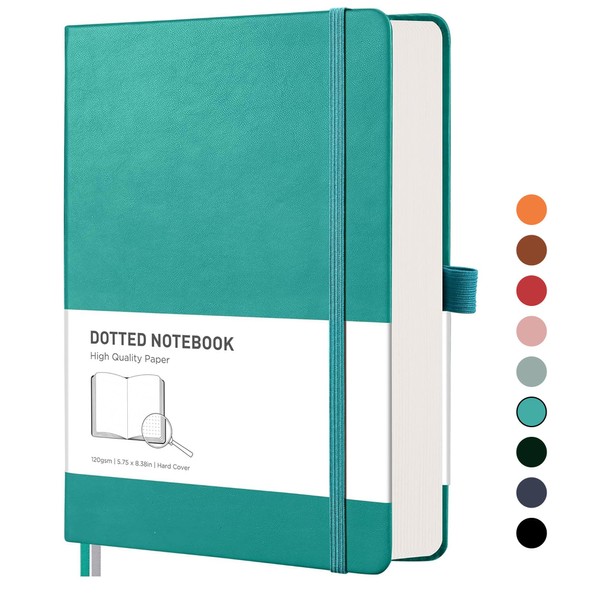 RETTACY Notebook A5 Dotted Bullet Dot Grid Journal with 320