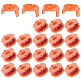 Forever Speed 22 Pack Trimmer Spool Line for Worx, Auto Edger Spools Replacement Trimmer 0.065 inch Strimmer Spool Grass Trimmer Line Refills for Worx Weed Eater, Weed Wacker Spool Replacement Parts