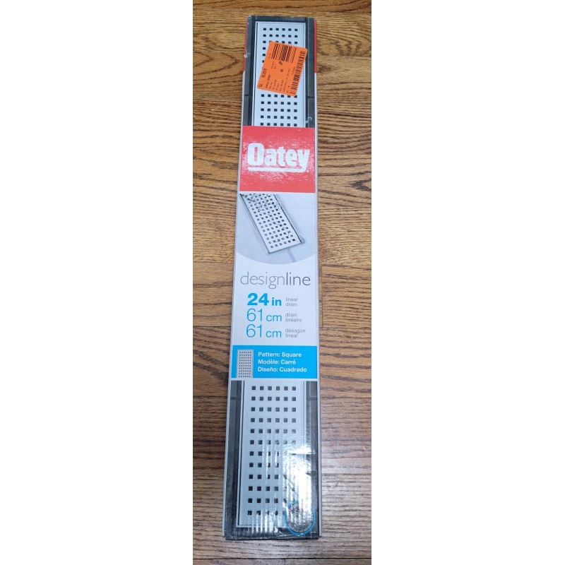 Oatey NEW Oatey Designline Stainless Steel Linear Shower Drain, Square