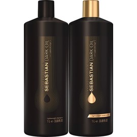 Sebastian (2 PACK) Sebastian Dark Oil Lightweight Shampoo and Conditioner, 33.8 oz