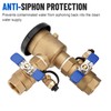1" 720A Pressure Vacuum Breaker Assembly, Brass Backflow Preventer Valve