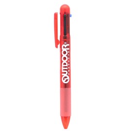 Sunstar Stationery S4476832 Multi-functional Pen, Outdoor, 3 Color Ball + Sharp, Red
