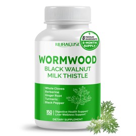 NURAFUSE Wormwood Whole Cloves Milk Thistle with Other Herbs - Support Digestive Health, Liver Wellness - Made and Tested in The USA