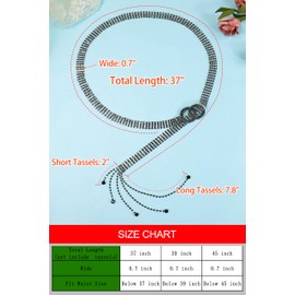 Lovful Bling Chain Belts for Women,Double O-Ring Sparkly Diamond Belt,Shiny Rhinestone Belt for Jeans,Black 45 inches