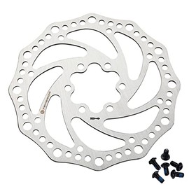 Teyssor Bicycle Brake Disc 140 mm 160 mm 180 mm 203 mm with 6 Screws for Mountain Road Bike BMX